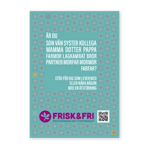 Frisk & Fri Närståendestöd folder