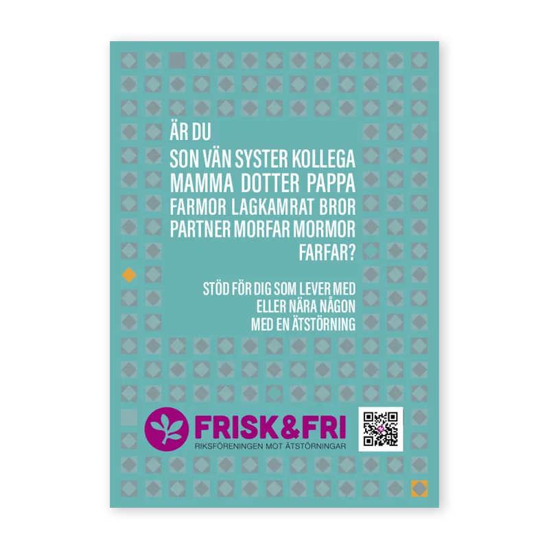 Frisk & Fri Närståendestöd folder